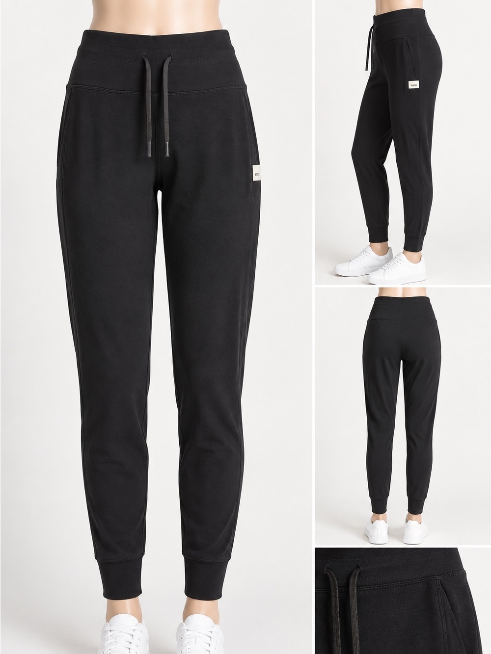 Vuori Womenās Black Performance Jogger Pants Size Unknown Drawstring 24.5ā Insea